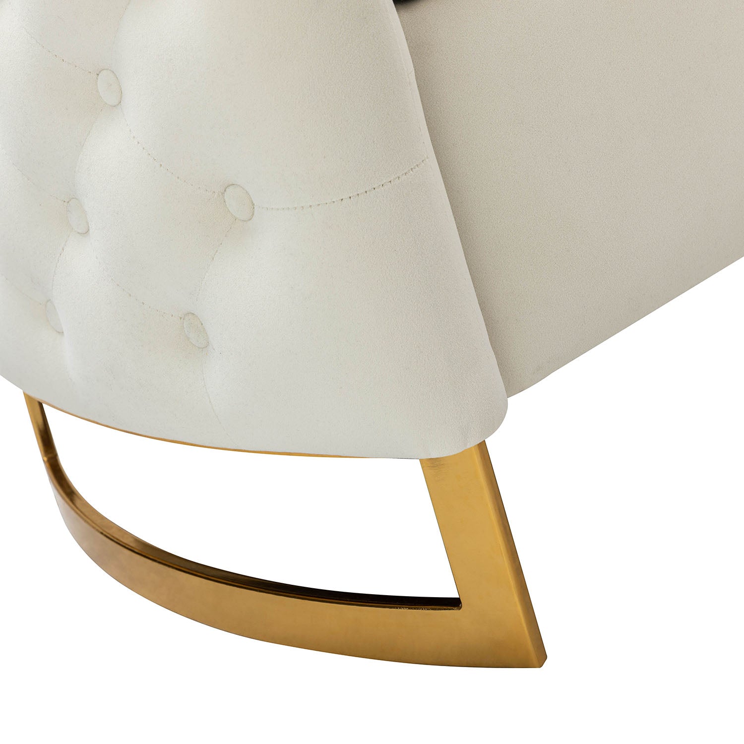 Banc de rangement capitonné avec accoudoirs, dessus relevable, rembourrage en mousse et pieds dorés | Ivoire / Moutarde / Noir / Bleu marine / Sarcelle | Simple