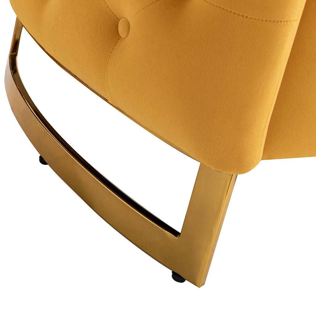 Banc de rangement capitonné avec accoudoirs, dessus relevable, rembourrage en mousse et pieds dorés | Ivoire / Moutarde / Noir / Bleu marine / Sarcelle | Simple