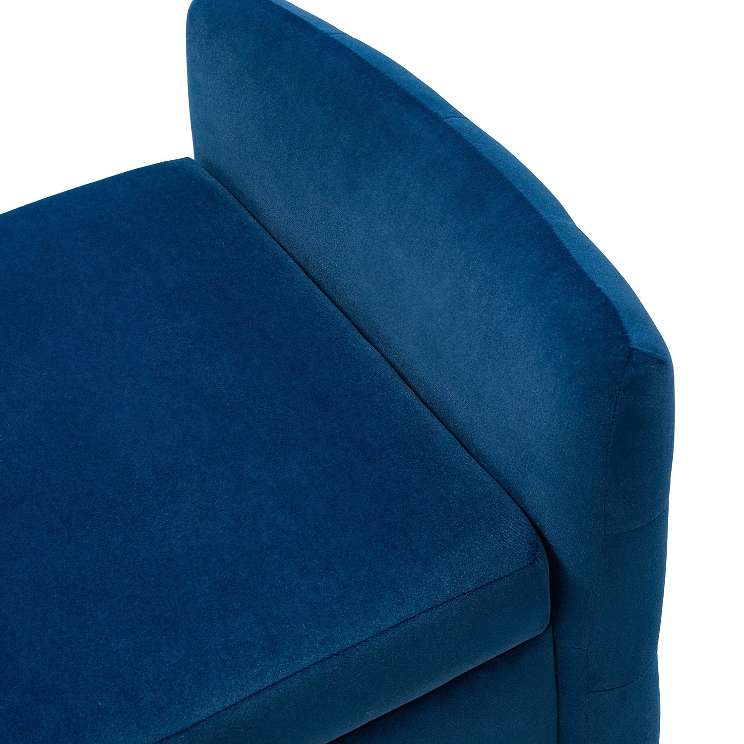 Banc de rangement capitonné avec accoudoirs, dessus relevable, rembourrage en mousse et pieds dorés | Ivoire / Moutarde / Noir / Bleu marine / Sarcelle | Simple