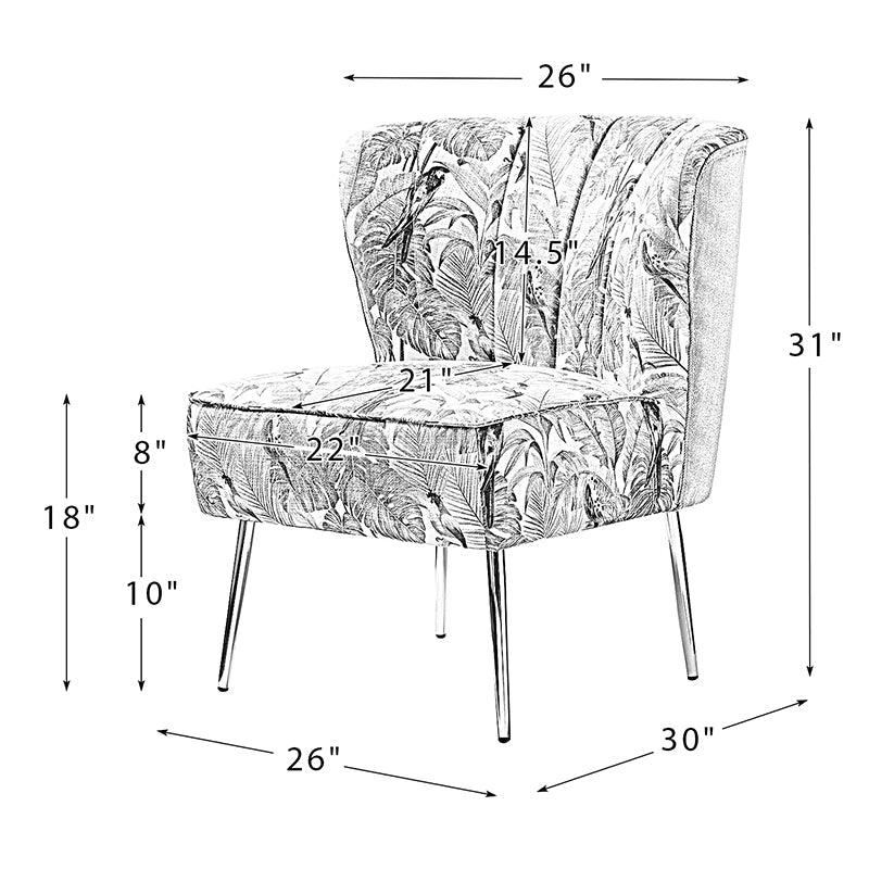 Fauteuil club touffeté en polyester avec rembourrage en mousse et pieds coniques en métal doré | Noir / Ivoire / Vert / Bleu / Jaune | Monoplace