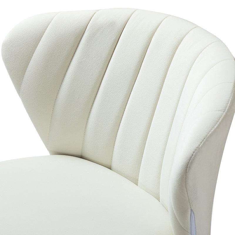 Chaise d'appoint capitonnée en velours avec rembourrage en mousse et pieds en métal doré | Jaune / Orange / Bleu sarcelle / Sauge / Rose / Bleu marine / Rouge / Vert / Fuchsia / Ivoire / Noir / Moutarde / Fauve | Siège unique