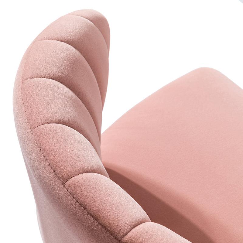Chaise d'appoint capitonnée en velours avec rembourrage en mousse et pieds en métal doré | Jaune / Orange / Bleu sarcelle / Sauge / Rose / Bleu marine / Rouge / Vert / Fuchsia / Ivoire / Noir / Moutarde / Fauve | Siège unique