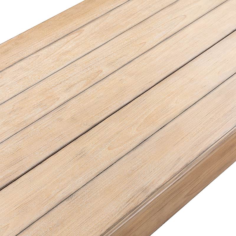 Table basse relevable avec rangement dissimulé, 1 tiroir et pieds fuseau en hévéa massif | Chêne/Naturel | Unique