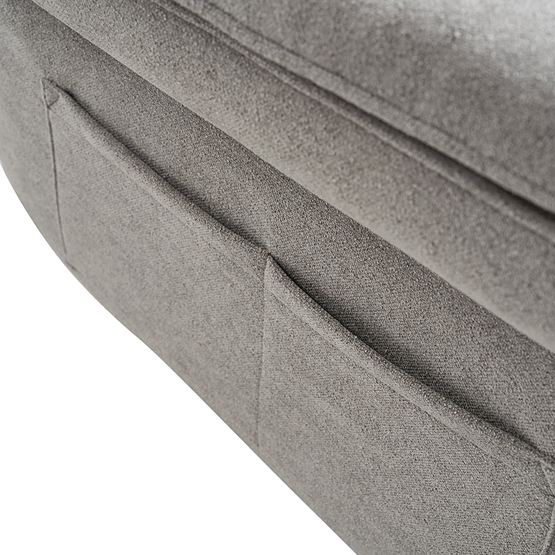 Fauteuil planeur électrique de nurserie avec accoudoirs et appuie-tête réglables, oreiller lombaire amovible, repose-pieds synchronisé et port USB | Beige / Blanc / Gris / Bleu marine / Bleu / Avoine / Mousse / Rose | Monoplace