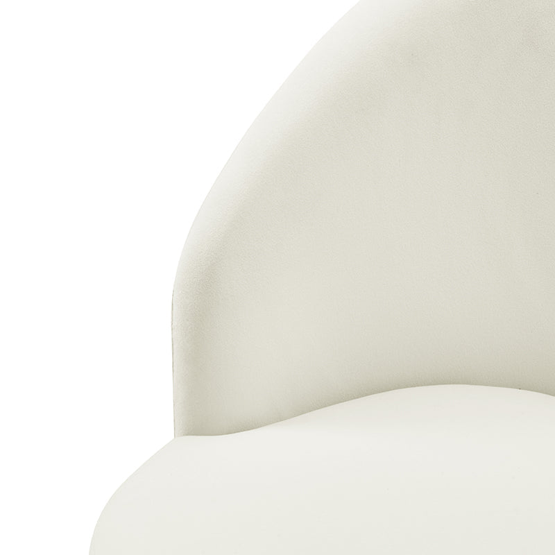 Fauteuil en velours avec rangement intégré sous l'assise | Mousse / Sable / Ivoire | Une place
