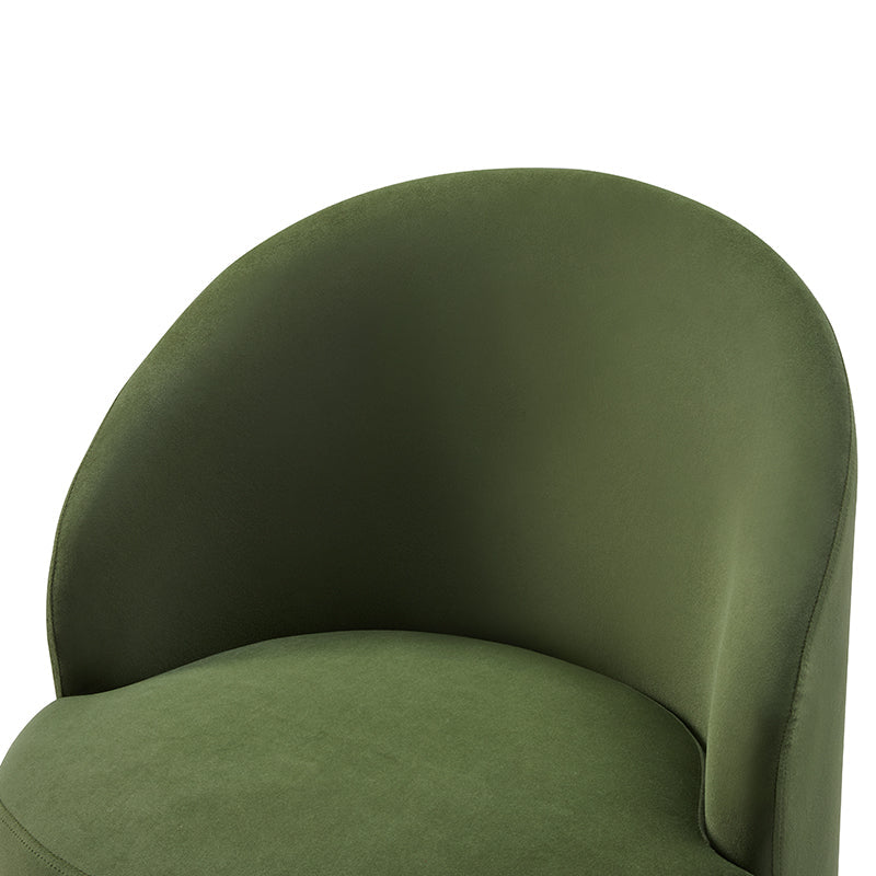 Fauteuil en velours avec rangement intégré sous l'assise | Mousse / Sable / Ivoire | Une place