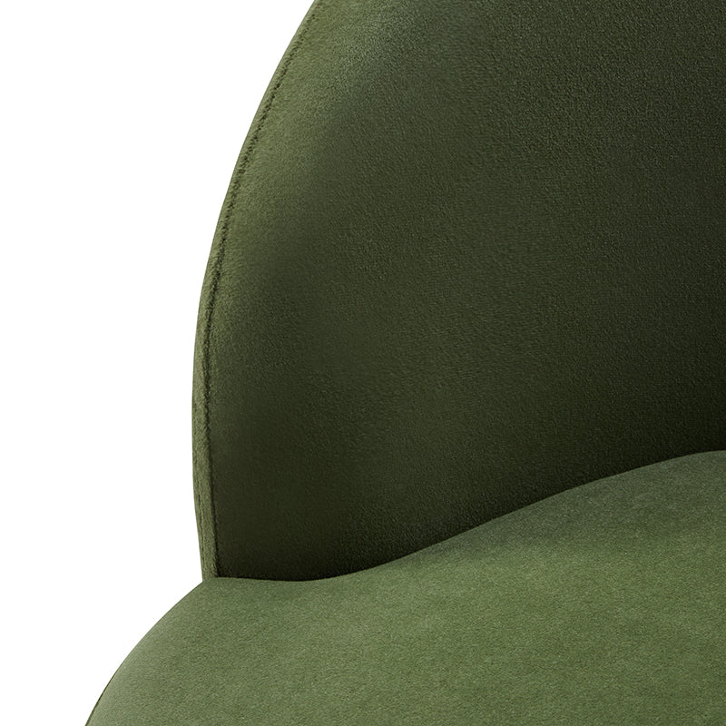 Fauteuil en velours avec rangement intégré sous l'assise | Mousse / Sable / Ivoire | Une place