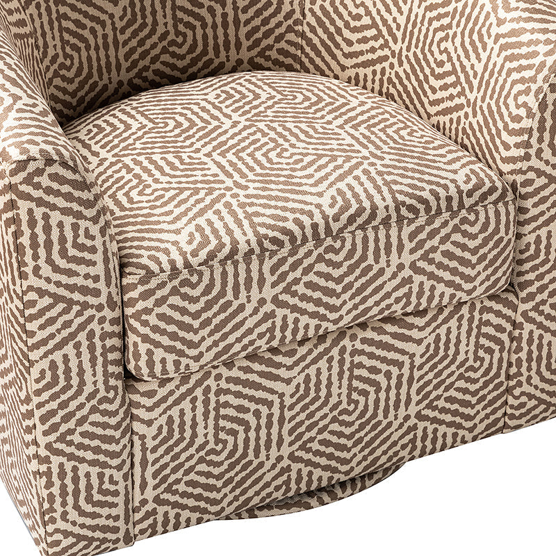 Fauteuil pivotant en polyester avec piètement et accoudoirs en métal | Blanc / Indigo / Sarcelle / Bleu marine / Taupe / Bleu / Havane / Gris | Siège unique