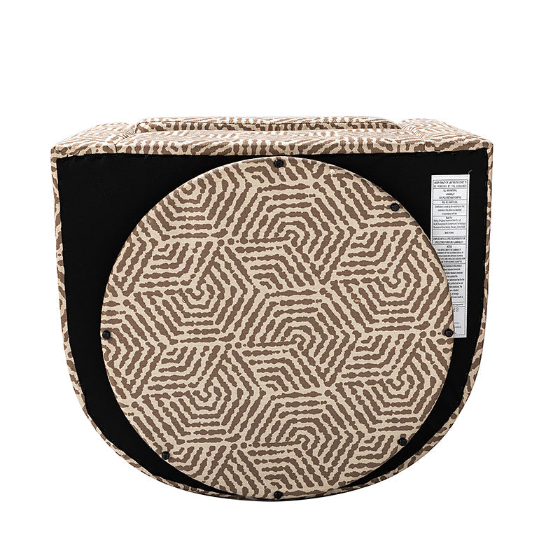 Fauteuil pivotant en polyester avec piètement et accoudoirs en métal | Blanc / Indigo / Sarcelle / Bleu marine / Taupe / Bleu / Havane / Gris | Siège unique