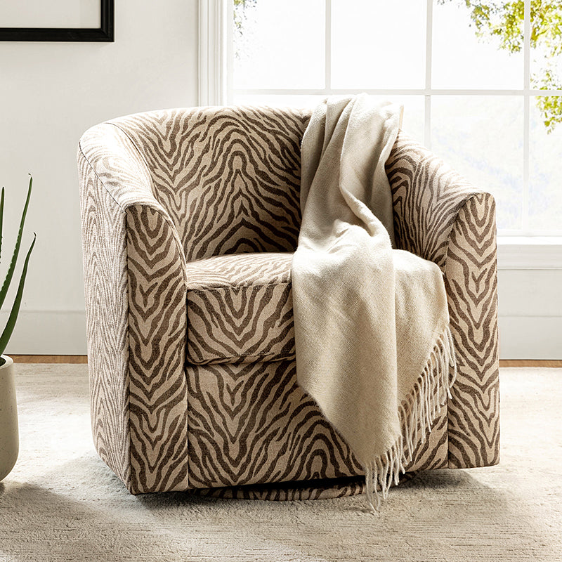 Fauteuil pivotant en polyester avec piètement et accoudoirs en métal | Blanc / Indigo / Sarcelle / Bleu marine / Taupe / Bleu / Havane / Gris | Siège unique
