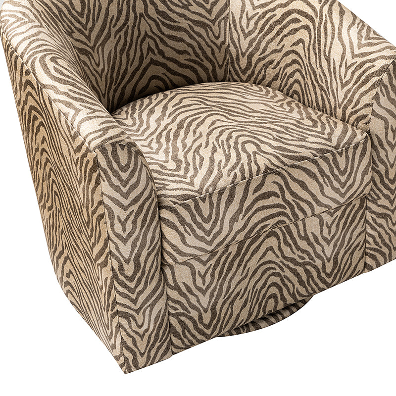 Fauteuil pivotant en polyester avec piètement et accoudoirs en métal | Blanc / Indigo / Sarcelle / Bleu marine / Taupe / Bleu / Havane / Gris | Siège unique