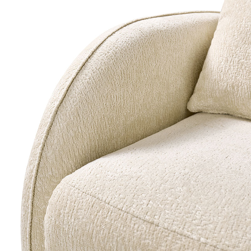 Fauteuil inclinable d'allaitement électrique à bascule avec rotation à 270°, 3 modes de balancement et appui-tête réglable | Blanc / Gris / Beige / Mousse | Siège individuel