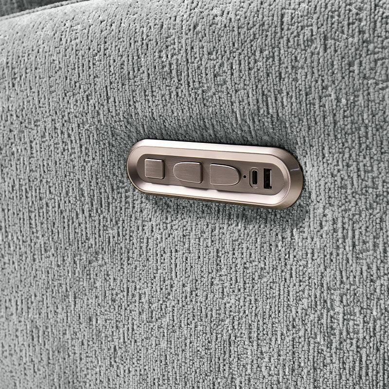 Fauteuil inclinable d'allaitement électrique à bascule avec rotation à 270°, 3 modes de balancement et appui-tête réglable | Blanc / Gris / Beige / Mousse | Siège individuel