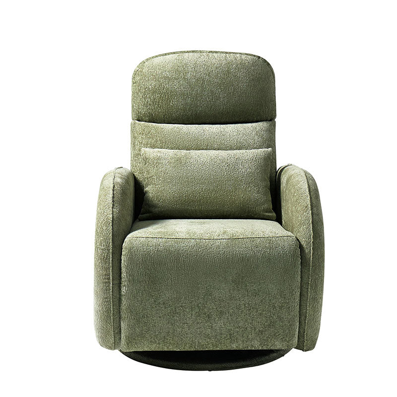 Fauteuil inclinable d'allaitement électrique à bascule avec rotation à 270°, 3 modes de balancement et appui-tête réglable | Blanc / Gris / Beige / Mousse | Siège individuel