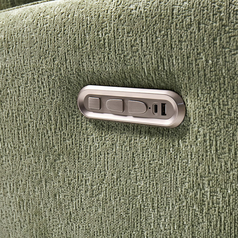 Fauteuil inclinable d'allaitement électrique à bascule avec rotation à 270°, 3 modes de balancement et appui-tête réglable | Blanc / Gris / Beige / Mousse | Siège individuel