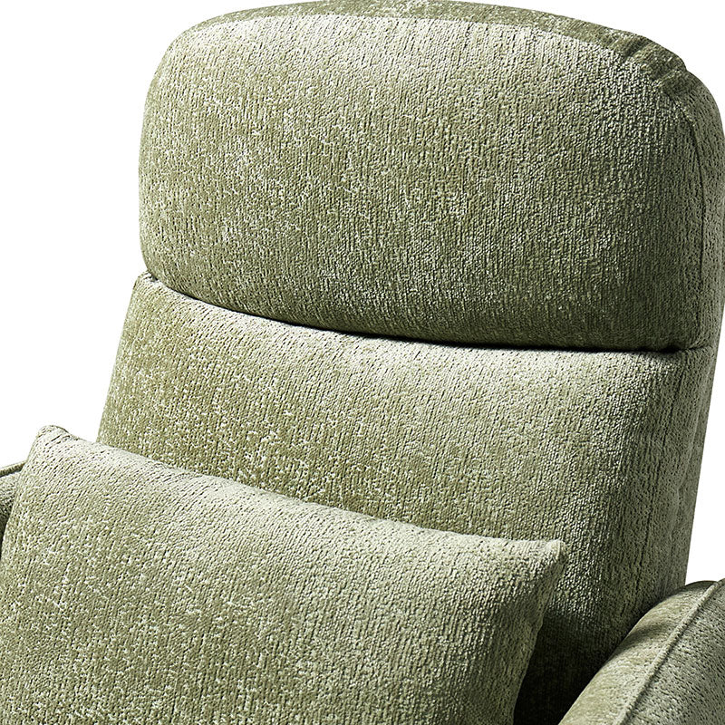 Fauteuil inclinable d'allaitement électrique à bascule avec rotation à 270°, 3 modes de balancement et appui-tête réglable | Blanc / Gris / Beige / Mousse | Siège individuel