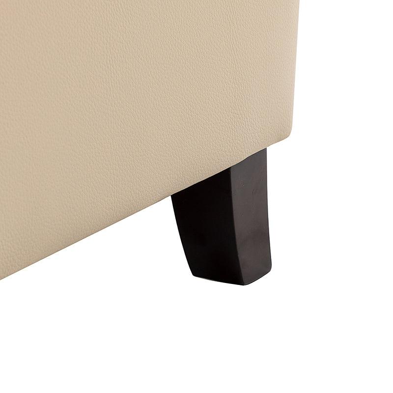 Fauteuil inclinable manuel en cuir véritable avec accoudoirs roulés, clous décoratifs, assise à ressorts sinueux et pieds tournés en bois de bouleau | Marron / Camel / Beige / Noir / Bleu marine / Vert / Bordeaux | Siège simple