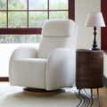 Fauteuil inclinable pivotant électrique pour chambre d'enfant avec appuie-tête et support lombaire motorisés, fonction bascule, veilleuse et ports USB/Type-C | Ivoire / Gris / Rose / Noir | Siège unique