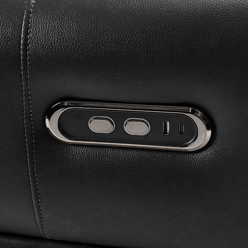 Fauteuil releveur inclinable XL avec massage, chaleur, ports de charge USB et Type-C, porte-gobelet et poches de rangement | Camel / Ivoire / Noir | Un siège