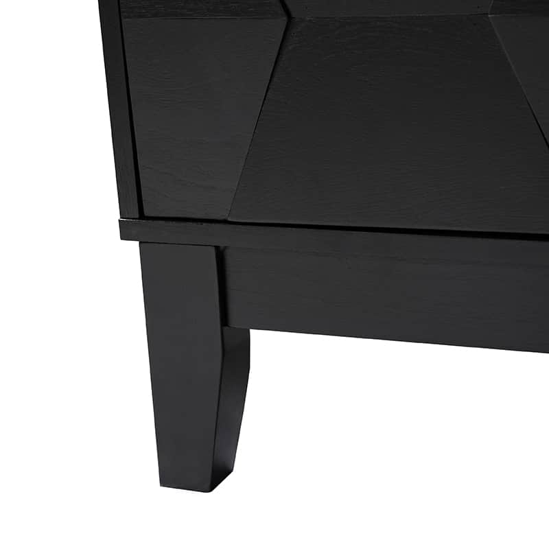 Buffet à 4 portes de 152 cm avec portes à fermeture douce, 2 étagères réglables et pieds en bois massif | Noyer / Blanc / Noir / Bois flotté | Unité