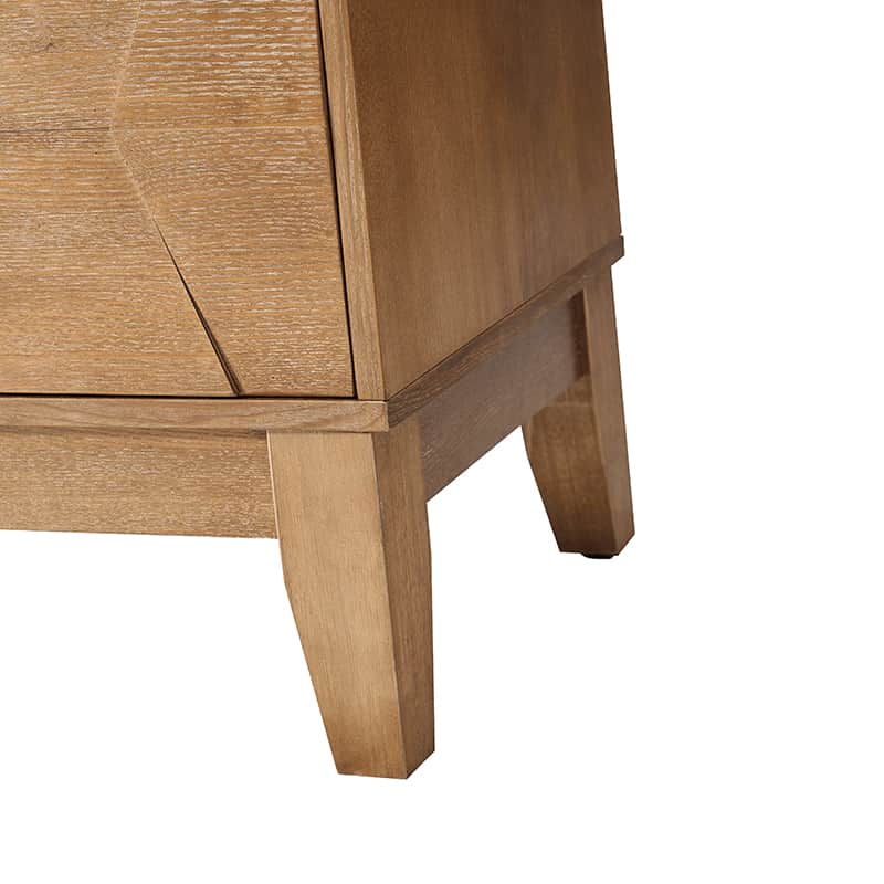 Buffet à 4 portes de 152 cm avec portes à fermeture douce, 2 étagères réglables et pieds en bois massif | Noyer / Blanc / Noir / Bois flotté | Unité