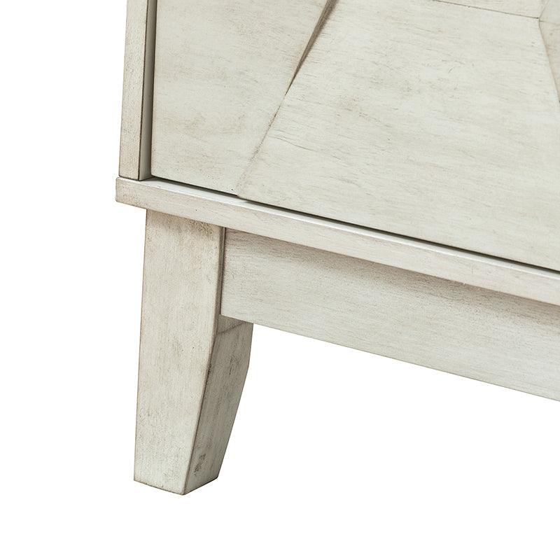 Buffet à 4 portes de 152 cm avec portes à fermeture douce, 2 étagères réglables et pieds en bois massif | Noyer / Blanc / Noir / Bois flotté | Unité