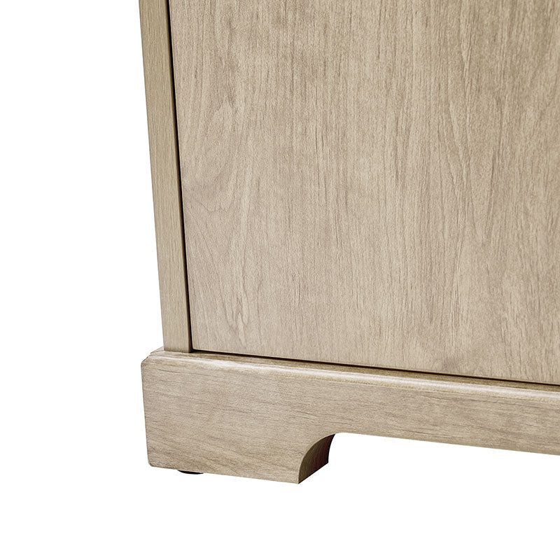 Bibliothèque moderne avec 3 étagères ouvertes et 2 portes d'armoire | Seadrift / Acorn | Simple
