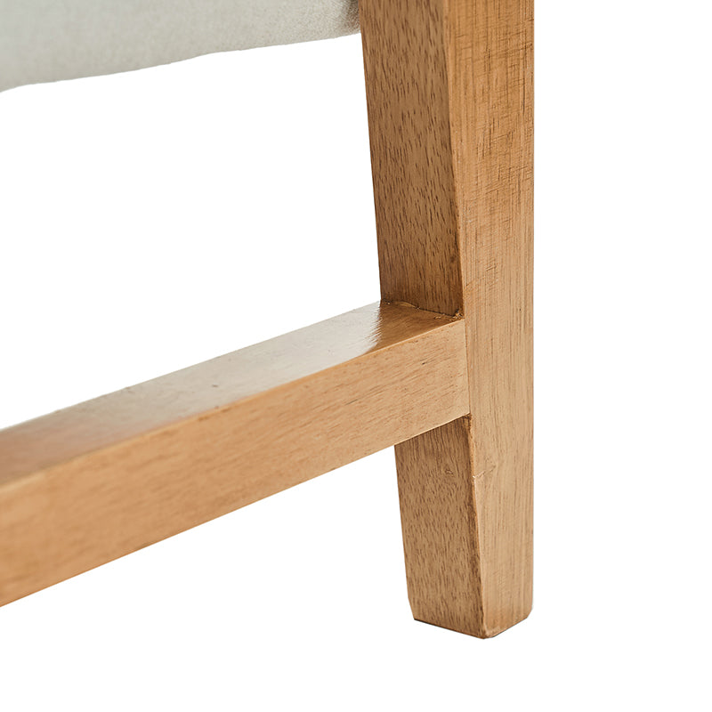 Banc de rangement rembourré Mid-Century avec accoudoirs | Fauve / Marron / Ivoire / Turquoise | Simple